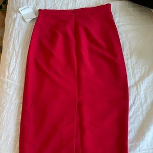 Raoul pencil midi red skirt outnet